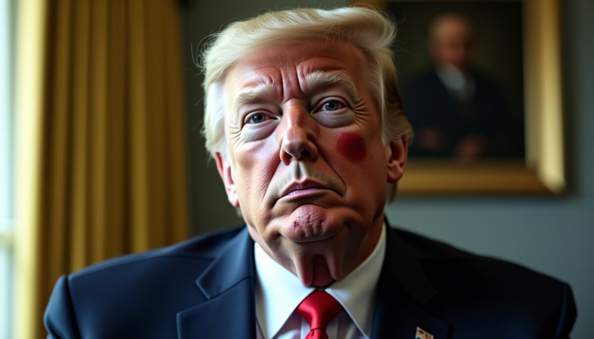 Plaque rouge et hématome au cou : que révèle l’état de santé de Donald Trump ?